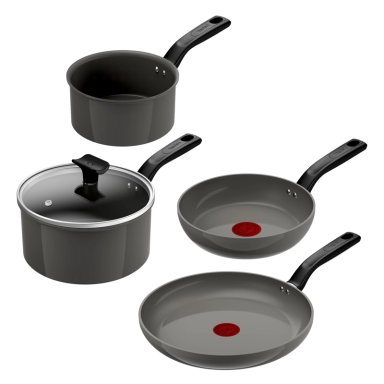 BATERIA DE COCINA CERAMICA CHANGE 5 PCS TEFAL - 1