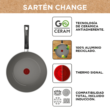 BATERIA DE COCINA CERAMICA CHANGE 5 PCS TEFAL - 7