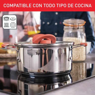BATERIA DE COCINA 6 PIEZAS OPTISPACE TEFAL - 6