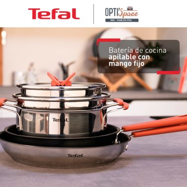 BATERIA DE COCINA 6 PIEZAS OPTISPACE TEFAL - 8