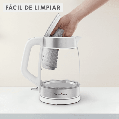 HERVIDOR DE VIDRIO SNOW WHITE 1.7L MOULINEX - 4
