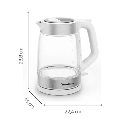 HERVIDOR DE VIDRIO SNOW WHITE 1.7L MOULINEX - 8