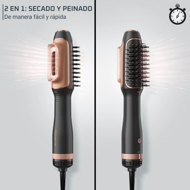 CEPILLO DE AIRE CALIENTE Y SECADOR DE PELO 2 EN 1 REVERSO NEGRO ROWENTA - 3