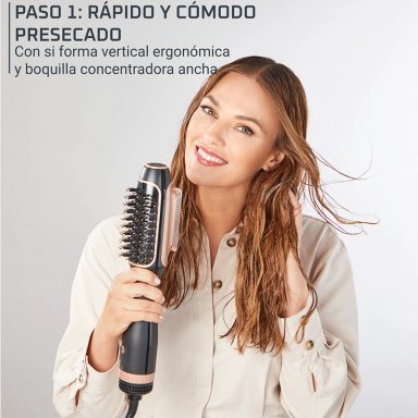 CEPILLO DE AIRE CALIENTE Y SECADOR DE PELO 2 EN 1 REVERSO NEGRO ROWENTA - 4
