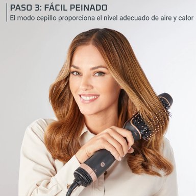 CEPILLO DE AIRE CALIENTE Y SECADOR DE PELO 2 EN 1 REVERSO NEGRO ROWENTA - 6
