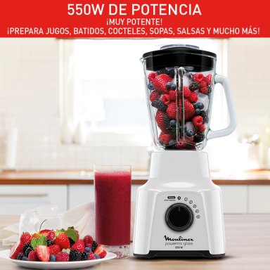 LICUADORA POWER MIX 5V BLANCO + PULSE 550W MOULINEX - 3