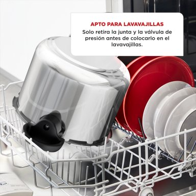 OLLA A PRESION CLIPSO ACERO INOXIDABLE 7,6 LTS. TEFAL - 9