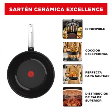 SARTEN 24 CM EXCELLENCE CERAMICA FUSIONCORE TEFAL - 8