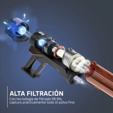 ASPIRADORA VERTICAL X FORCE 8.8 ANIMAL DIGITAL ROWENTA - 4