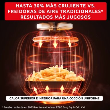FREIDORA DE AIRE EASY FRY CON TECNOLOGIA INFRARROJA 7L MOULINEX - 3