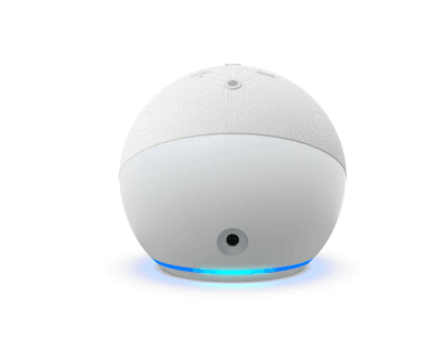 AMAZON ECHO DOT 5 PARLANTE INTELIGENTE Y RELOJ ALEXA BLANCO - 3