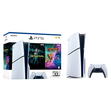 CONSOLA PS5 PLAYSTATION 5 SLIM CON DISCO + 2 JUEGOS - 1