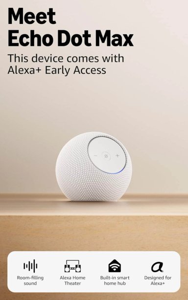 AMAZON ECHO DOT MAX NUEVO PARLANTE INTELIGENTE CON ALEXA Y SONIDO PREMIUM BLANCO - 3