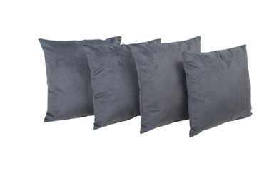 SET 4 COJINES FELPA GREY - 1