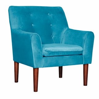 POLTRONA 1C BERGEN FELPA   TURQUESA 78 X 70 X 98 - 1