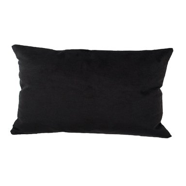 COJÍN MASEL FELPA NEW VELVET 30 X 60 CM NEGRO - 1