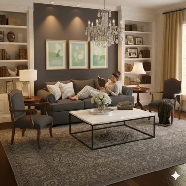 LIVING 311 ANTONIA GRAFITO SOFA 3 CUERPOS RESORTES FULL COMFORT PLUS + 2 SITIALES MADERA - 1