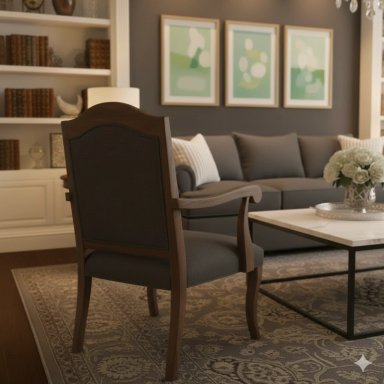 LIVING 311 ANTONIA GRAFITO SOFA 3 CUERPOS RESORTES FULL COMFORT PLUS + 2 SITIALES MADERA - 4