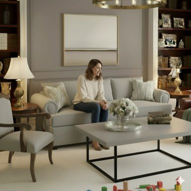 LIVING 311 ANTONIA GRIS CLARO SOFA 3 CUERPOS RESORTES FULL COMFORT PLUS + 2 SITIALES MADERA - 2
