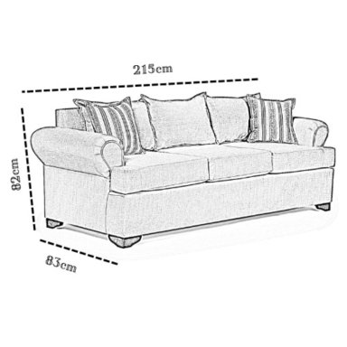 LIVING 311 ANTONIA GRIS CLARO SOFA 3 CUERPOS RESORTES FULL COMFORT PLUS + 2 SITIALES MADERA - 5