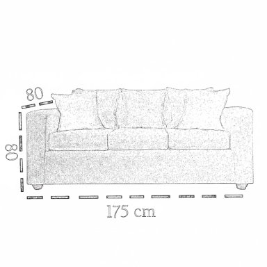 LIVING 311 KABUL BEIGE CLARO SOFA 3 CUERPOS + 2 SITIALES MADERA - 6