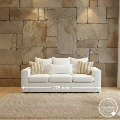 LIVING 311 KABUL BLANCO SOFA 3 CUERPOS + 2 SITIALES MADERA - 3