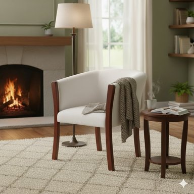 LIVING 311 KABUL BLANCO SOFA 3 CUERPOS + 2 SITIALES MADERA - 4