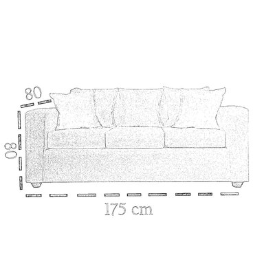 LIVING 311 KABUL BLANCO SOFA 3 CUERPOS + 2 SITIALES MADERA - 5