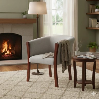 LIVING 311 PASTORA GRIS  CLARO SOFA 3 CUERPOS RESORTES + 2 SITIALES - 4