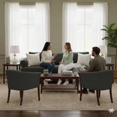 LIVING 311 PASTORA MARENGO SOFA 3 CUERPOS RESORTES + 2 SITIALES - 1