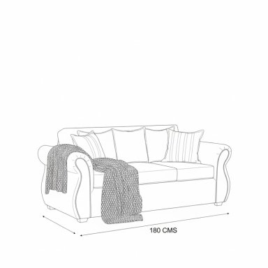 LIVING 311 FACUNDO MARENGO SOFA3 CUERPOS + 2 SITIALES DE MADERA TAPIZADOS - 6