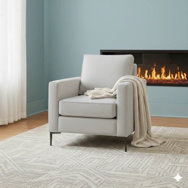 LIVING 311 SANTELMO GRIS CLARO SOFA 3 CUERPOS + 2 POLTRONAS CON RESORTES FULL COMFORT PLUS - 3