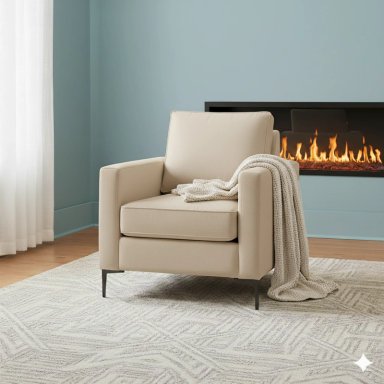 LIVING 311 SULLIVAN BEIGE CLARO SOFA 3 CUERPOS + 2 POLTRONAS RESORTE POCKET FULL CONFORT - 3