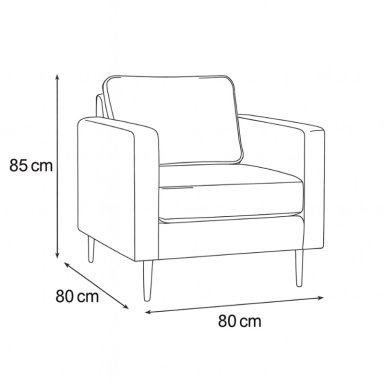LIVING 311 SULLIVAN GRAFITO SOFA 3 CUERPOS + 2 POLTRONAS RESORTE POCKET FULL CONFORT - 5