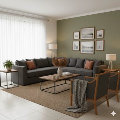 LIVING 311 METROPOLITAN MARENGO  SECCIONAL RESORTES + 2 SITIALES - 1