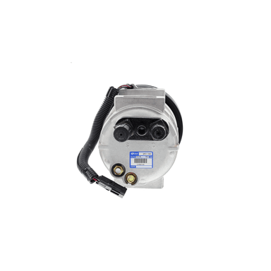 COMPRESOR DE A/C QUE TM21 2A 12V 145MM SALIDA HORIZONTAL - 2