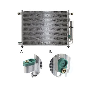 CONDENSADOR DE A/C AMERICAN AIR PARA CHEVROLET AVEO - 2