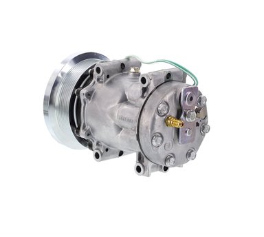 COMPRESOR DE AC AMERICAN AIR 7H15 8PK 24V 133MM POLEA MINERA TAPA GK 4769 4301 SANDEN - 2