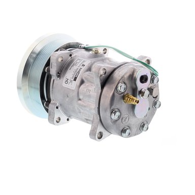 COMPRESOR DE AC AMERICAN AIR SD7H15HD 8PK 24V 132MM MONTAJE OREJAS TAPA GK 4487 4726 SANDEN - 2