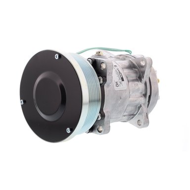 COMPRESOR DE AC AMERICAN AIR SD7H15HD 8PK 24V 132MM MONTAJE OREJAS TAPA GK 4487 4726 SANDEN - 8