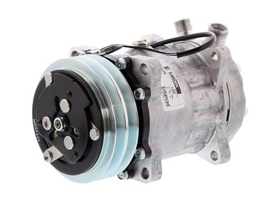 COMPRESOR DE AC AMERICAN AIR SD7H15 2A 12V 125MM MONTAJE OREJAS TAPA JD U4779 SANDEN - 8