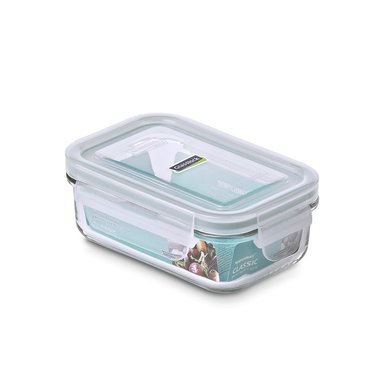 PACK DE 3 CONTENEDORES HERME TICO VIDRIO RECTANGULAR 420ML ALLEGRA - 2