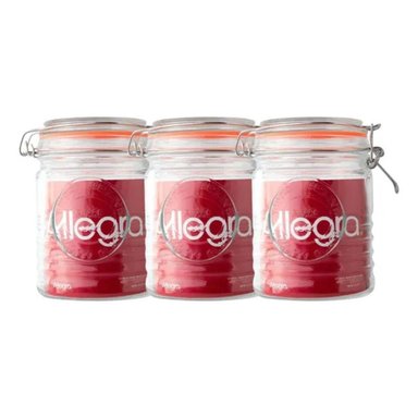PACK DE 3 FRASCOS CON TAPA DE VIDRIO 750ML ALLEGRA - 1
