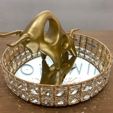 TORO ORNAMENTAL ESTILO NORDICO DORADO - 2