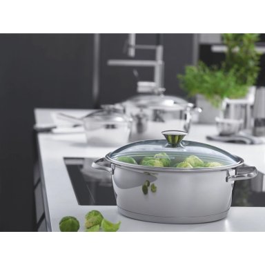 CACEROLA DE ACERO TRIPLE FONDO 22 CM 3,3L TRAMONTINA ALLEGRA - 5