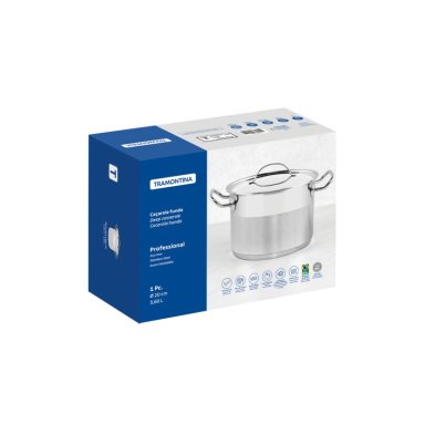 CACEROLA DE ACERO INOX. 20 CM 3,6 L TRAMONTINA PROFESIONAL. - 3
