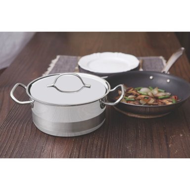 CACEROLA DE ACERO INOX. 20 CM 3,6 L TRAMONTINA PROFESIONAL. - 6