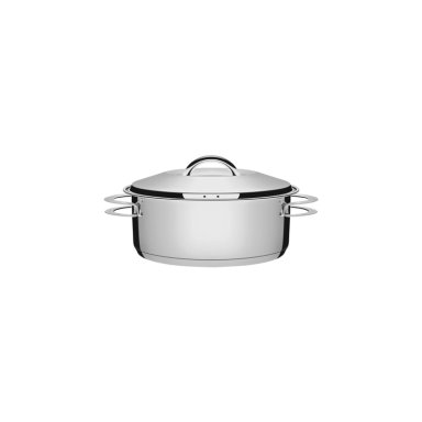 CACEROLA TRAMONTINA SOLAR RASA DE ACERO INOXIDABLE FONDO TRIPLE CON TAPA Y ASAS 16 CM 1,4 L - 1