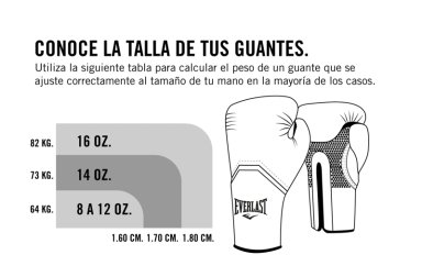 GUANTES BOXEO CUERO EVERLAST 9283546892 AMATEUR AZUL - 4