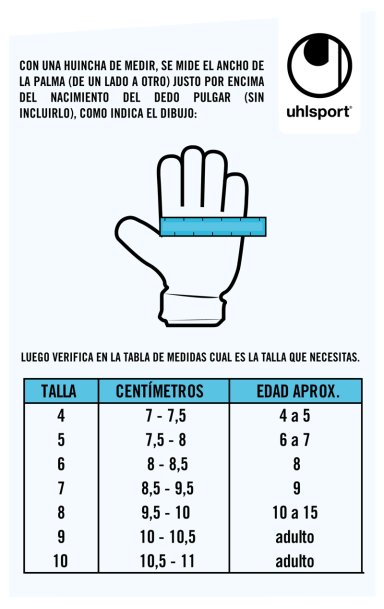 GUANTES ARQUERO UHL SOFT RESIST BL/NA/NG - 3